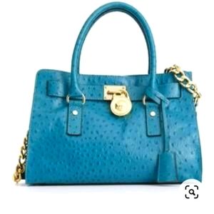 Michael Kors Hamilton Tote- Turquoise